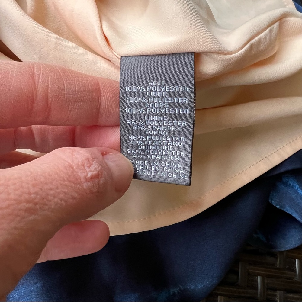 VINCE CAMUTO | Silk Peach Blue Ombré Dress - Picture 10 of 14